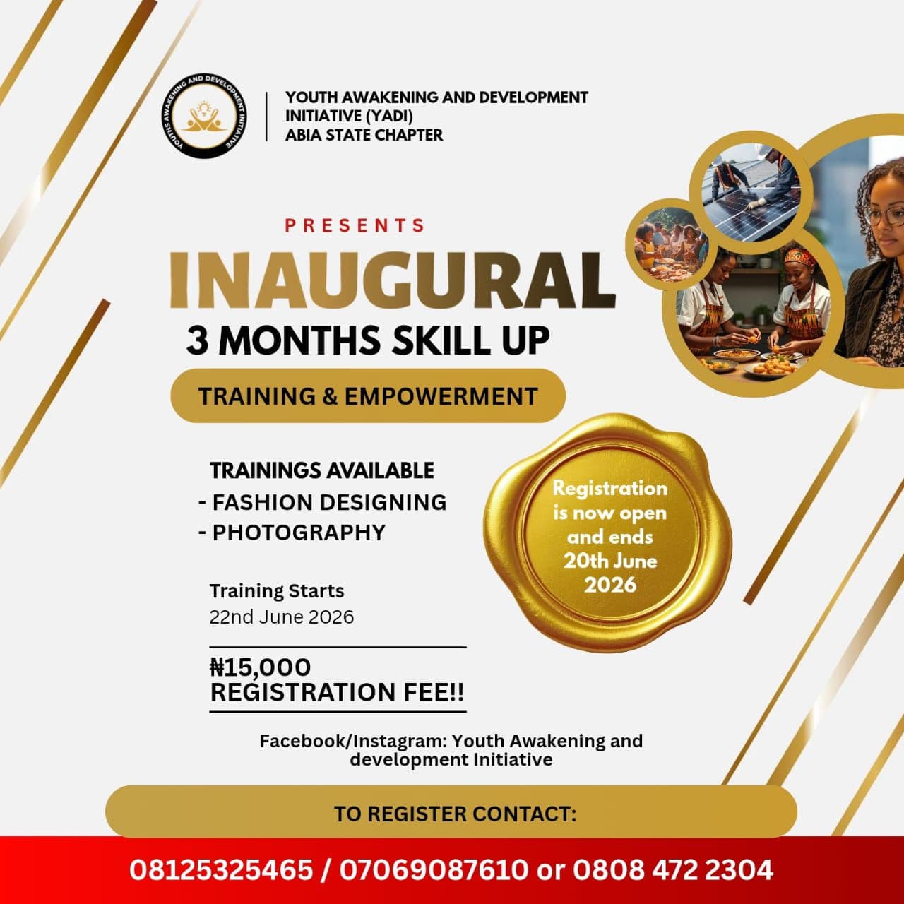 Our 3 months intensive skill programme  Media 1
